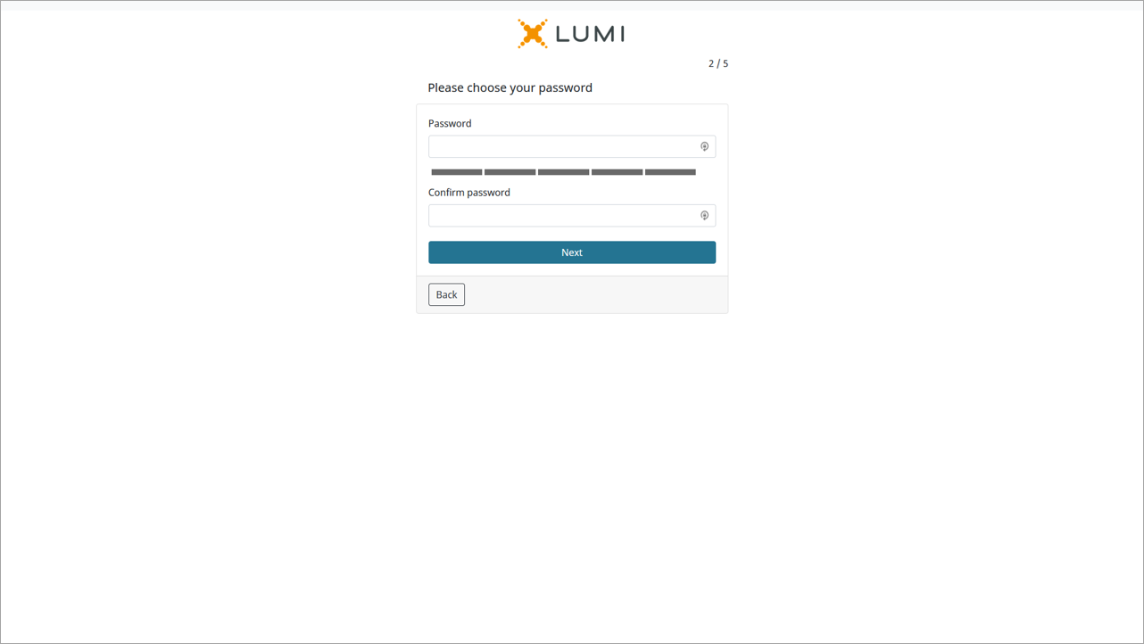 Lumi AGM+ - Local Account Screen 2-1