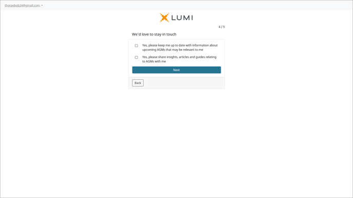 Lumi AGM+ - Local Account Screen 5-2